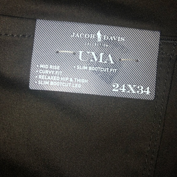 π₯SALEπ₯ Jacob Davis Slim Bootcut Black Jeans - Picture 4 of 4